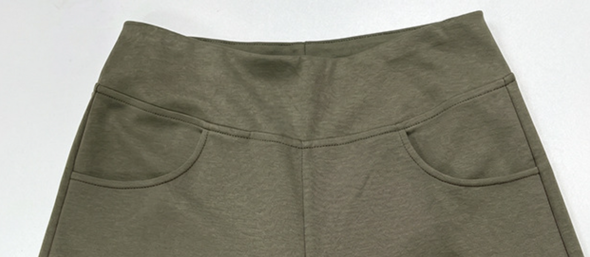 【全3色】S-XL ハイウエスト 落ち感ストレートワイドパンツ