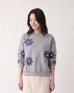 【秋新作】S~3XL 立体フラワー ルーズスウェット