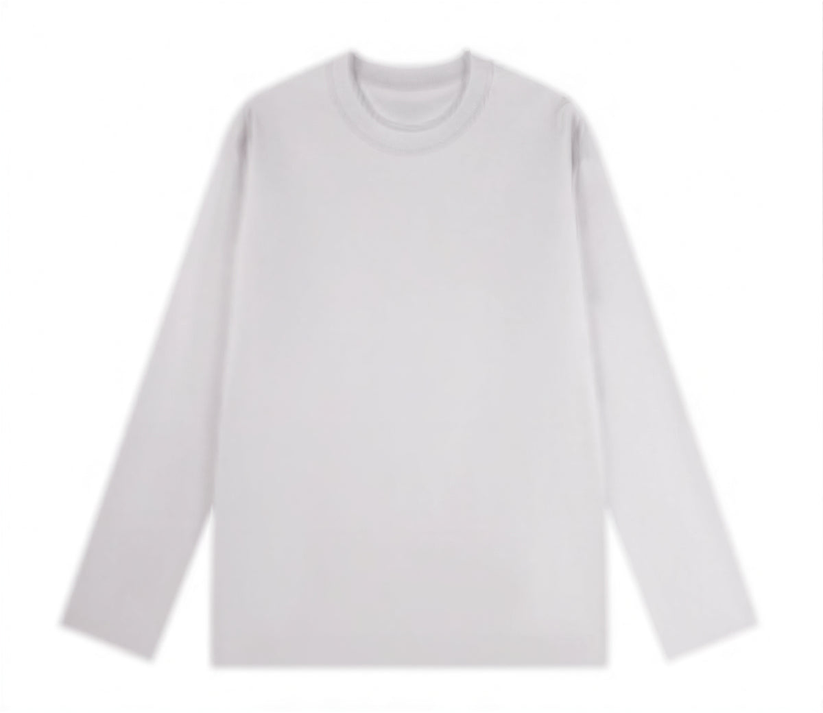 クルーネック ストレートシルエット ゆったり 長袖Tシャツ