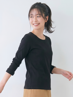 クルーネック フィットインナー 長袖Tシャツ