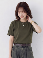 ゆったりとした、袖口のデザイン感！ゆったり半袖Tシャツデザイン感カジュアルトップス