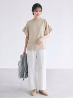 フリルフレアスリーブ ゆったりTシャツ