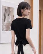 クロスVネック スリムフィット 半袖Tシャツ