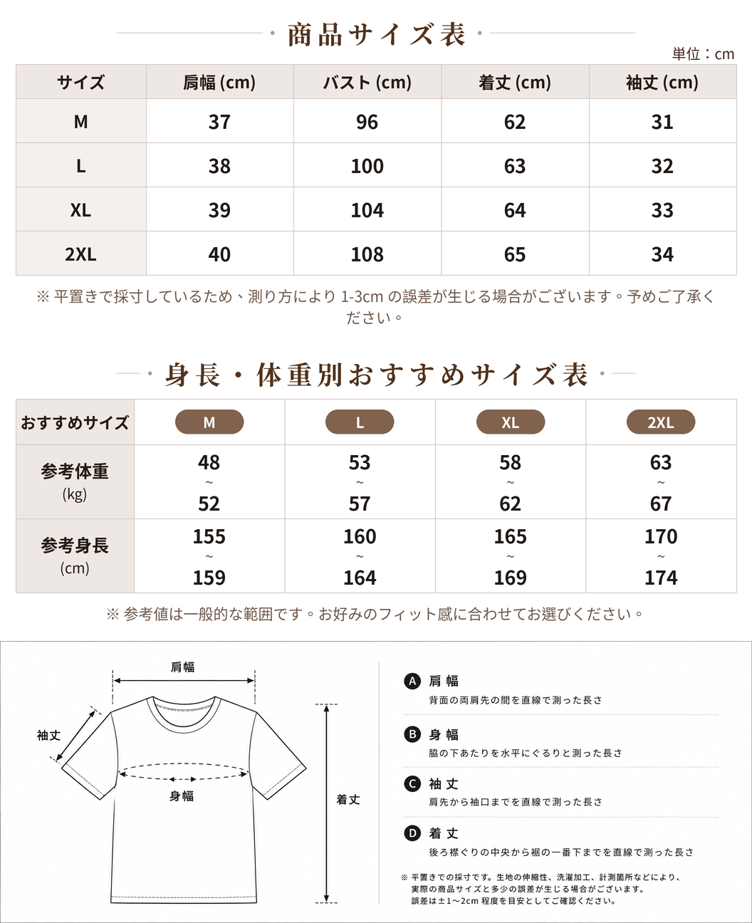 M-2XL ネイビードット ギャザー入り ゆったりブラウスXL size chart 1