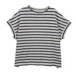 ゆったりドロップショルダー ボーダーTシャツ