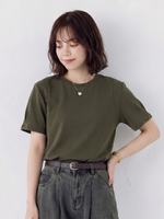 ゆったりとした、袖口のデザイン感！ゆったり半袖Tシャツデザイン感カジュアルトップス