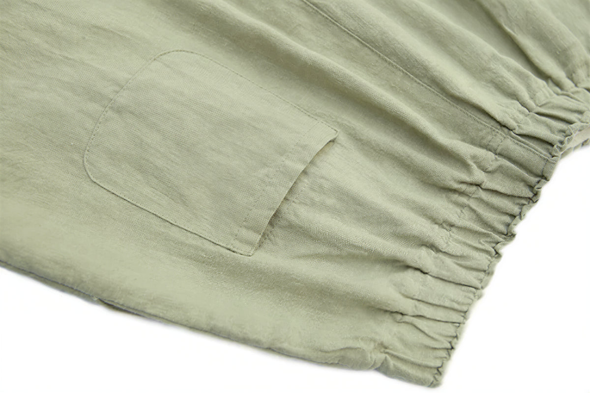 【全5色】M~4XL ゆったりストレートハイウエストパンツ