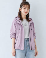 フード付き・ドローストリングトレンチコート