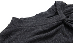 【秋新作】ツイストカットアウト スリムフィット フレアスリーブTシャツ