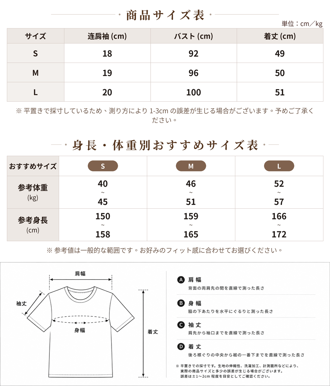 S~L さわやかな夏!花柄フレンチ半袖シャツ size chart 1