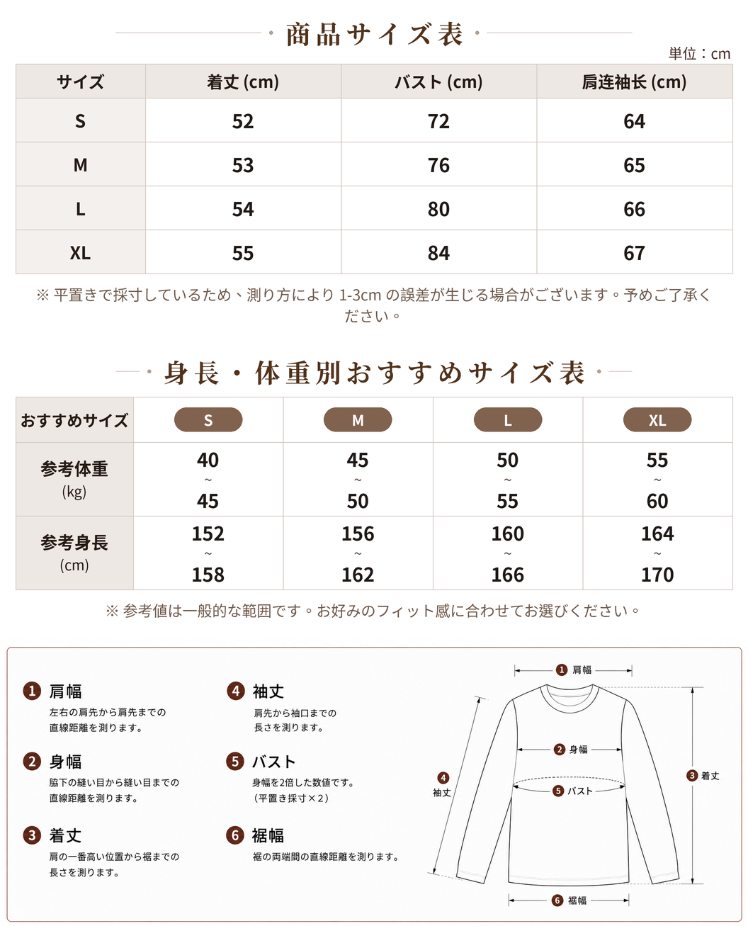【秋新作】S~XL オフショルダー ボーダー スリムニットトップス size chart 1