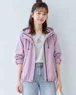 フード付き・ドローストリングトレンチコート