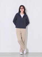 M~3XL ショート丈フード付きシンプルフードジャケット