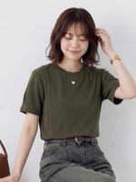 ゆったりとした、袖口のデザイン感！ゆったり半袖Tシャツデザイン感カジュアルトップス