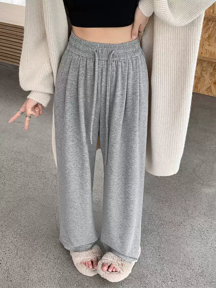 ウエストゴム ハイウエスト 落ち感 ワイドパンツ