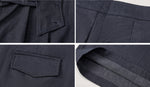 S~XL ハイウエスト ドレープ感 アシンメトリー ワイドパンツ