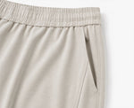 【全4色】M~XL ハイウエスト ドローストリング 裾だまりワイドパンツ