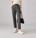 ハイウエスト ストレート 9分丈 シガレットパンツ