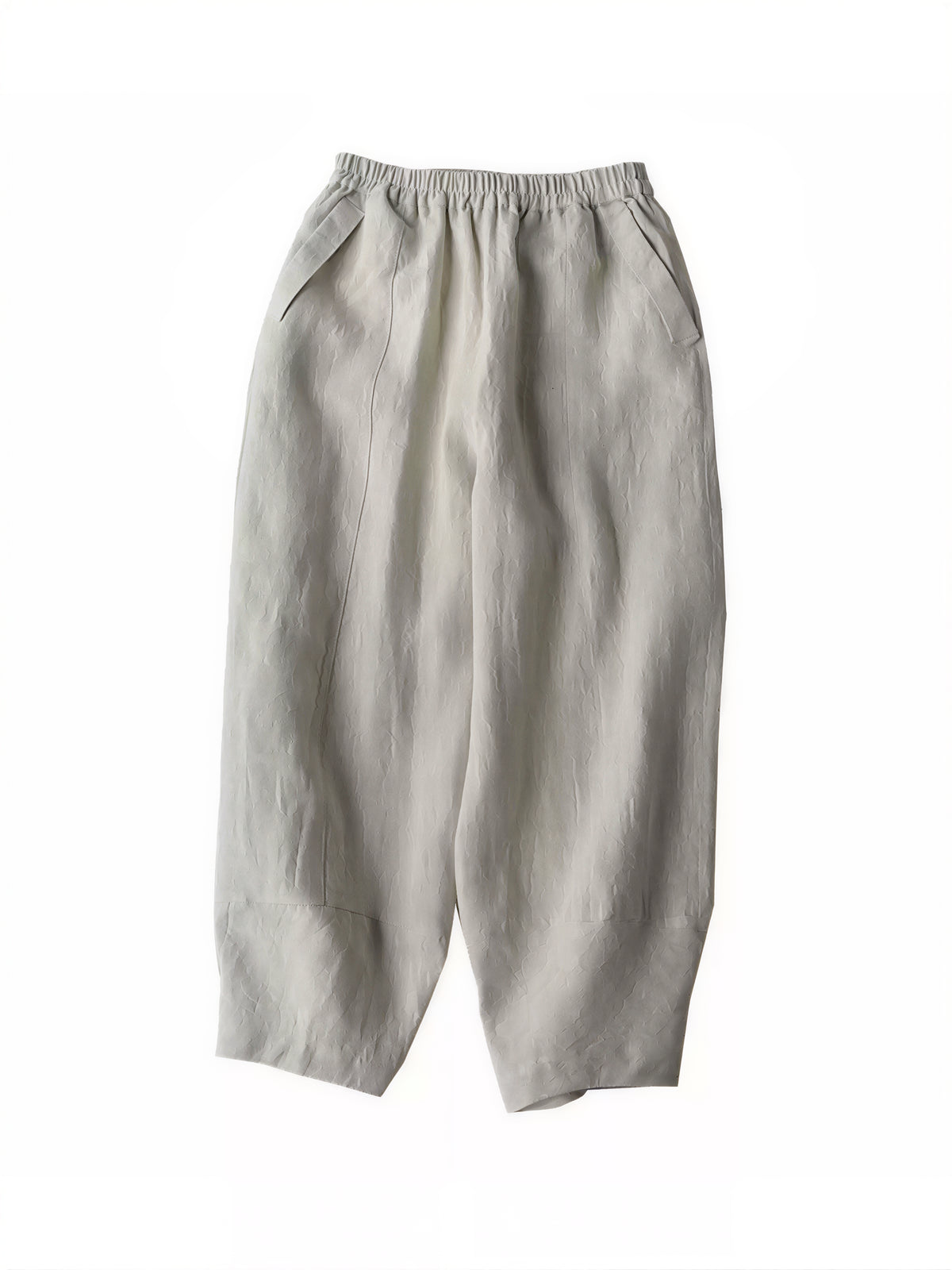 【全4色】S~5XL ウエストゴム ゆったり立体ハーレムパンツ
