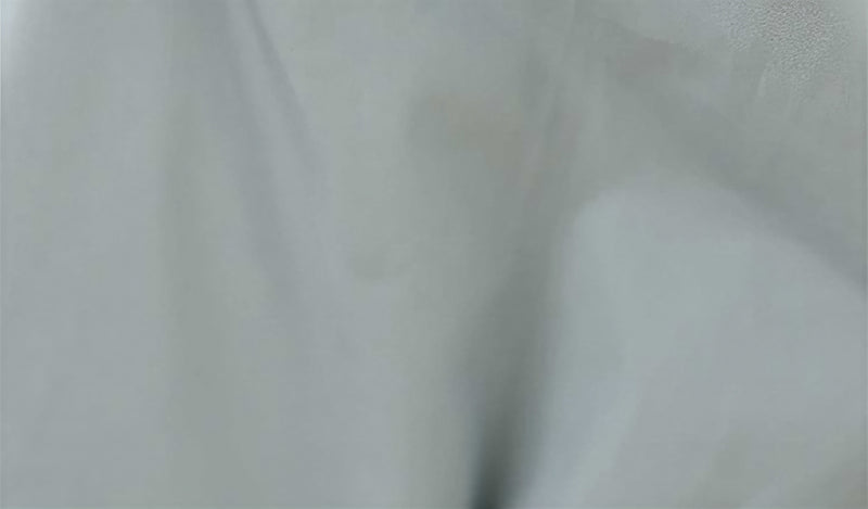 カットワーク入りバルーンスリーブ スタンドカラーシャツ