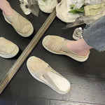 クロスストレッチ 厚底トゥカバーサンダル