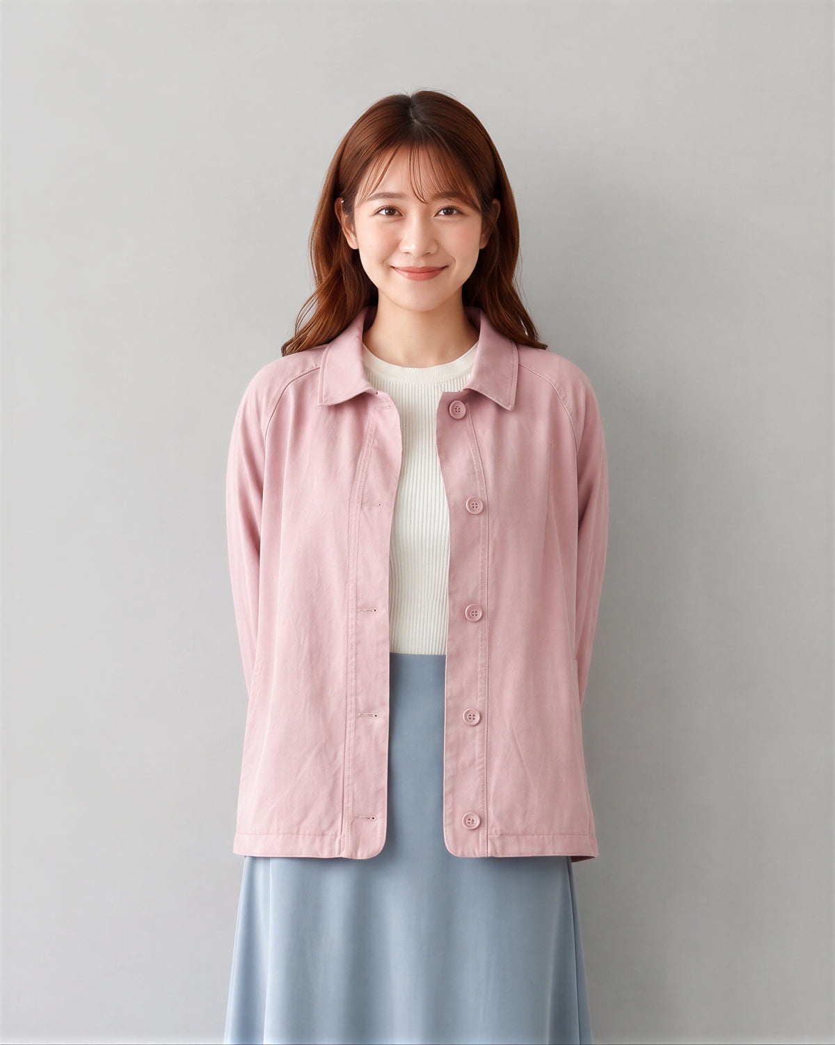 襟付きルーズシルエットジャケット