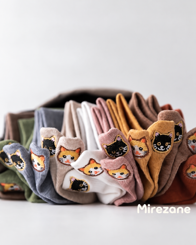 新商品をピックアップ 汗吸収 無地 刺繍 動物柄 ソックス
