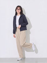 M~3XL ショート丈フード付きシンプルフードジャケット