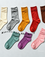 コットン 無地 エアーコットン ローファー向け ミドル丈ソックス