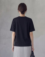 アシンメトリー切替 立体ポケット 半袖Tシャツ