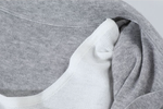 【全2色】S~XL ショールカラー 深V 切り替え ウエストシェイプ フェイクレイヤード ニット