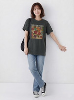 油絵アート！半袖Tシャツ小人数高級感スリムトップス