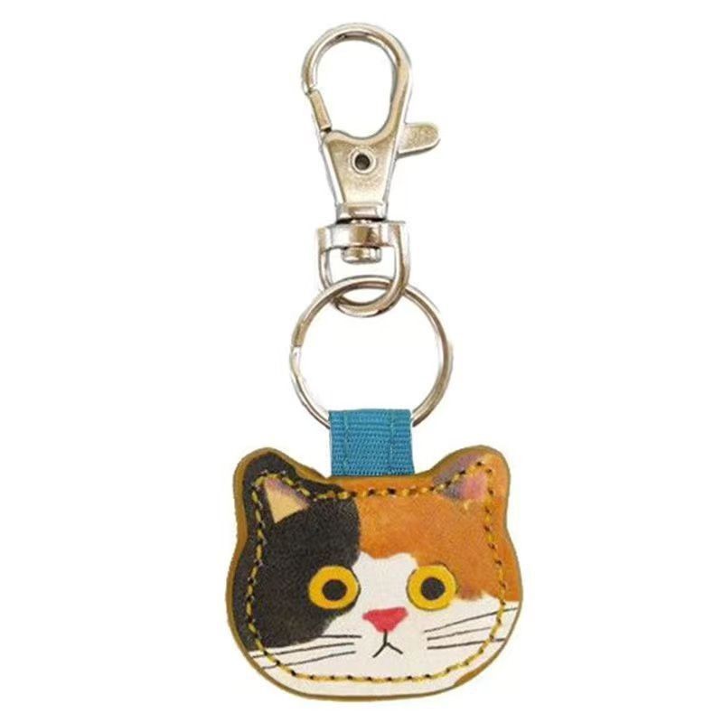 テクスチャ 可愛い猫ちゃん バッグチャーム／キーホルダー