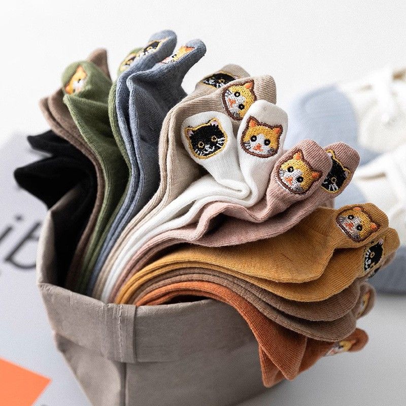 新商品をピックアップ 汗吸収 無地 刺繍 動物柄 ソックス