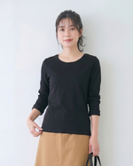 クルーネック フィットインナー 長袖Tシャツ