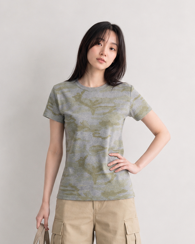 American Retro Camo Tie-Dye! A soft, comfortable, and uniquely styled short-sleeved T-shirt.
