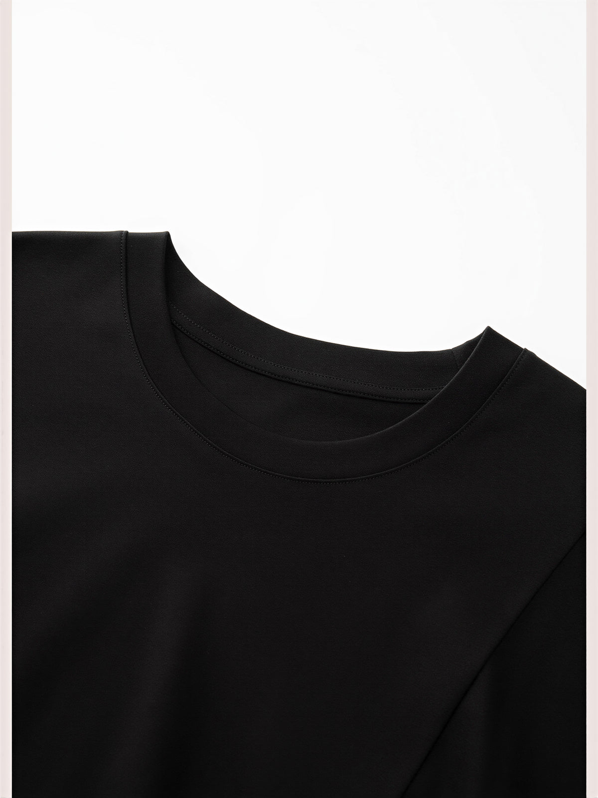 ツイストデザイン 不規則ヘム パフスリーブ 半袖Tシャツ