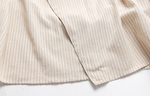 【秋新作】スタンドカラー アシンメトリーフラップ ウエストマークシャツ