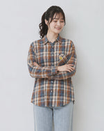【秋新作】M~2XL ゆったりチェック柄シングルポケットシャツ
