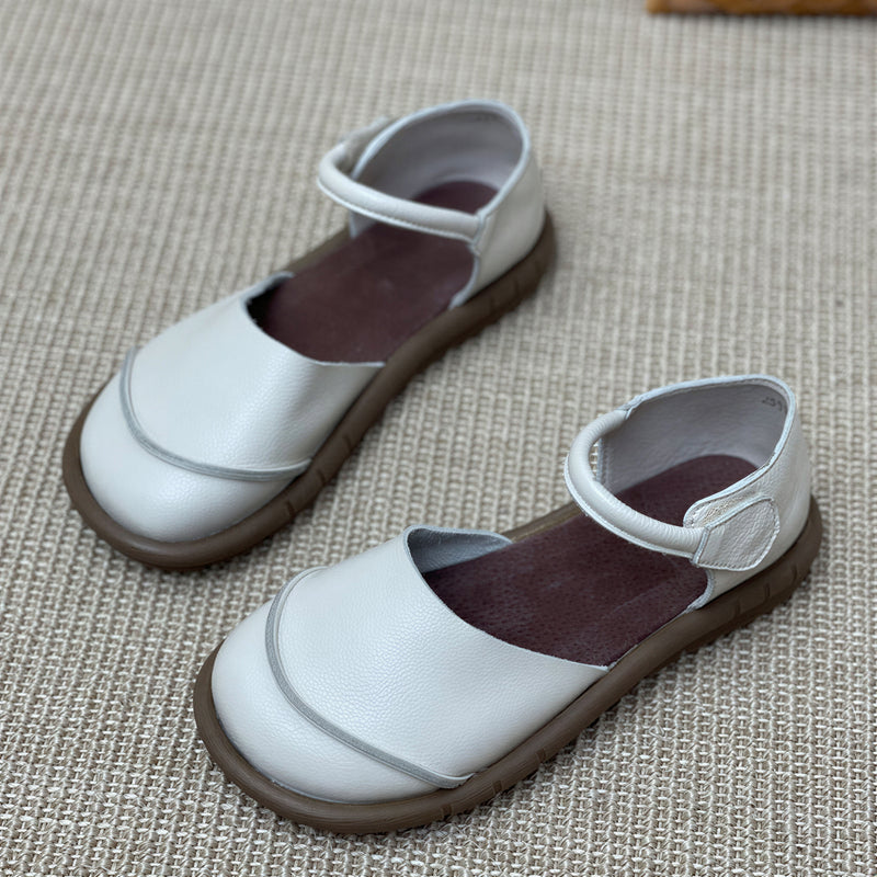 3色展開｜つま先ありフラットサンダル・アンクルストラップ