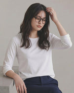 クルーネック フィットインナー 長袖Tシャツ