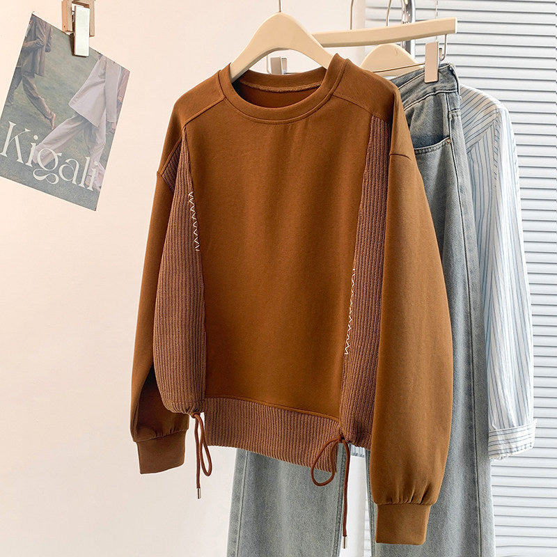 M~2XL 切り替えドローストリング リブスウェット