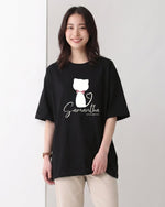 ゆったりドロップショルダー プリントTシャツ