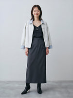 S~XL 配色カラーのショートジャケット