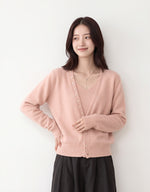 6色展開｜Vネック・レイヤード風ニットワンピース