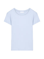 きれいさっぱり！半袖Tシャツクルーネックシックフィットトップス