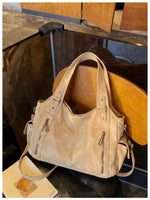 ユーズド風テクスチャー マルチポケット トートバッグ