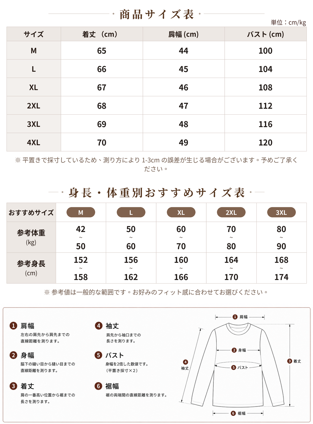 M~4XL フリル配色リボンブラウス size chart 1
