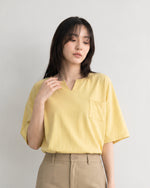 ゆったりドロップショルダーポケットTシャツ