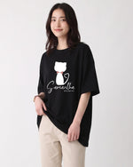 ゆったりドロップショルダー プリントTシャツ